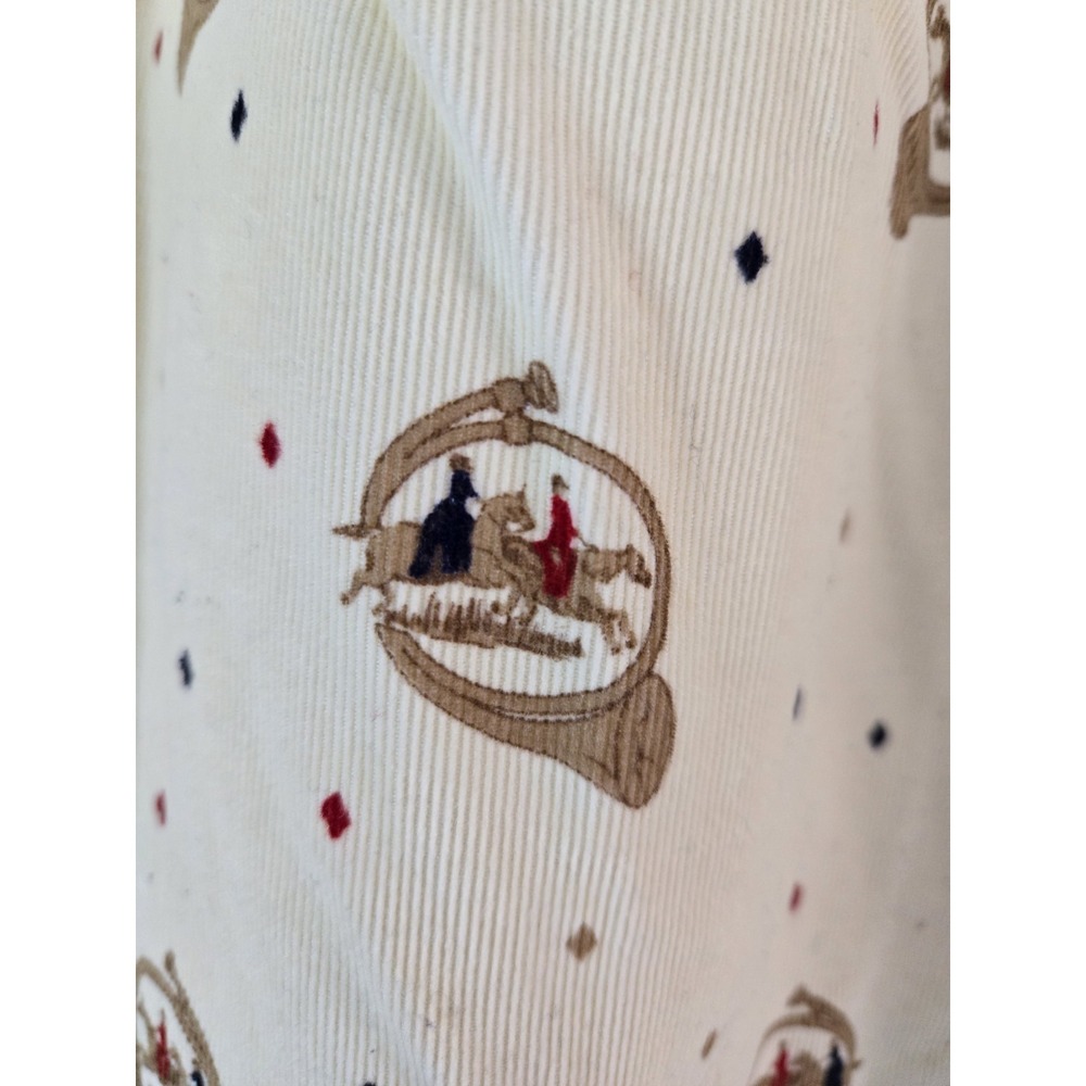 Villager women's equestrian 100% Cotton A-line Pleated Corduroy Skirt size 4 - Picture 7 of 8
